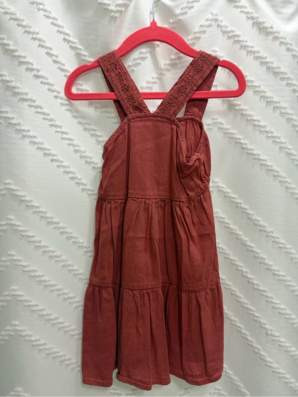 Old Navy Rust Red Tiered Sundress for Girls